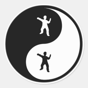 Sticker Rond Yin Yang Tai Chi