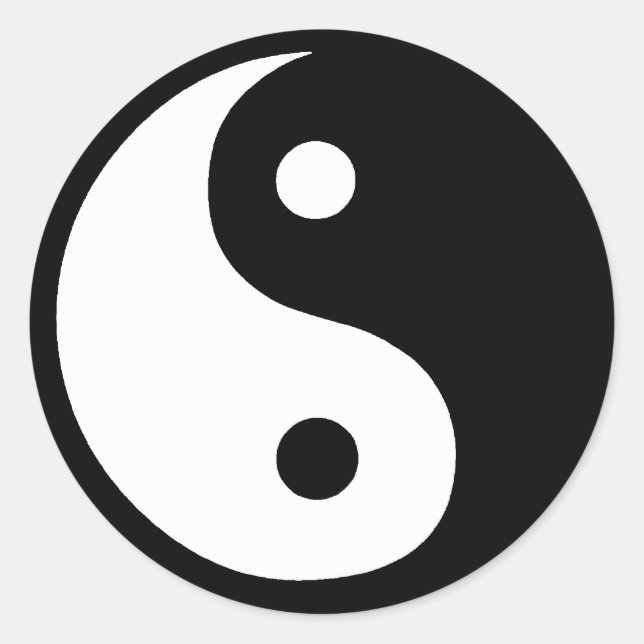 Sticker Rond ying yang (Devant)