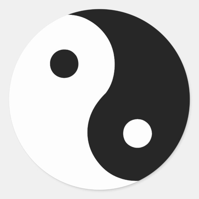 Sticker Rond Ying Yang (Devant)