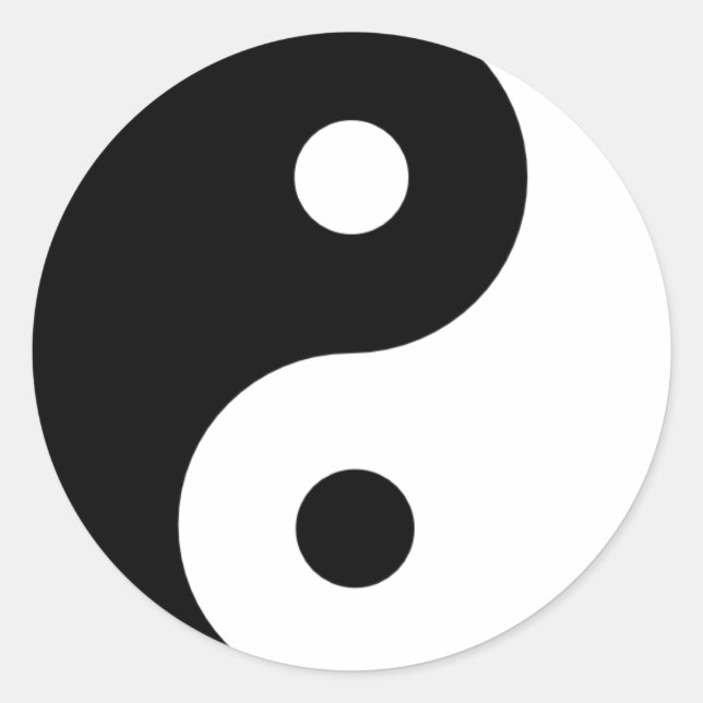 Sticker Rond Ying Yang (Devant)
