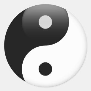 Sticker Rond Ying Yang - Yin et Yang Taoism