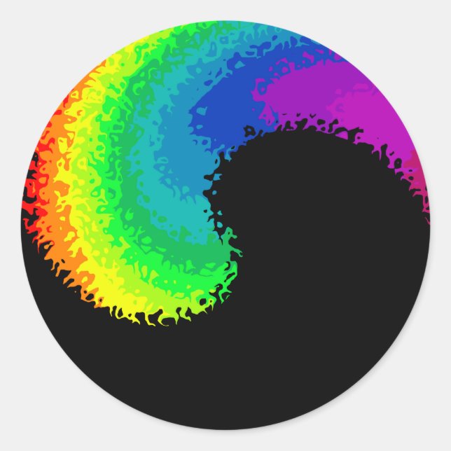 Sticker Rond Ying Yin yang (Devant)