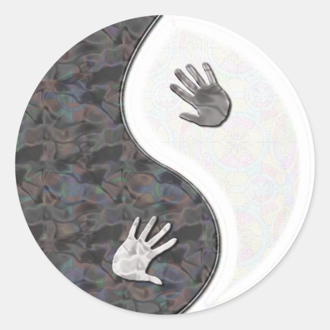 Sticker Rond yinyang (Devant)