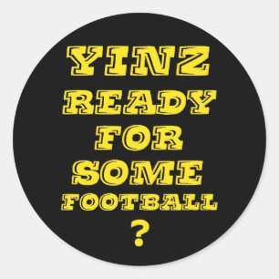 Sticker Rond Yinz prêt pour un certain football