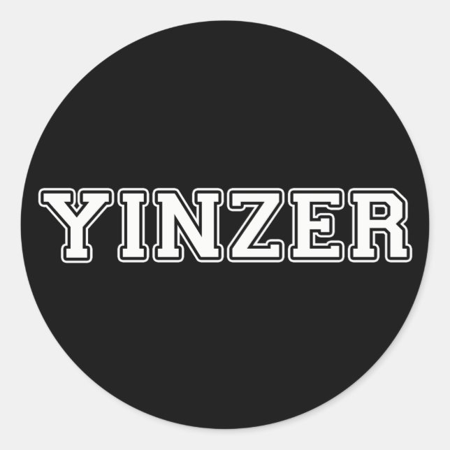 Sticker Rond Yinzer (Devant)