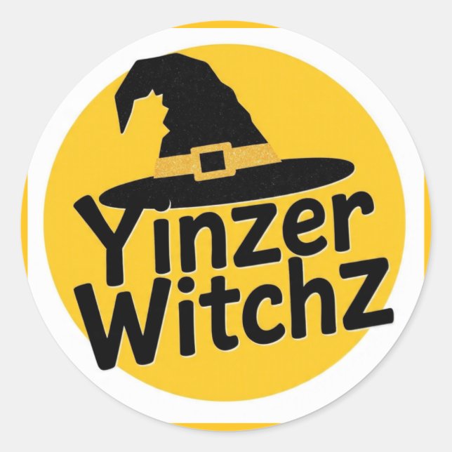 Sticker Rond YinzerWitchz (Devant)