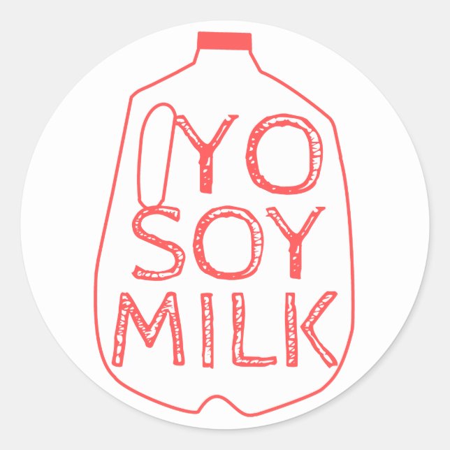 Sticker Rond Yo Soy Milk (Devant)
