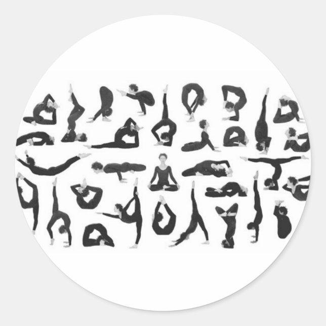 Sticker Rond Yoga (Devant)