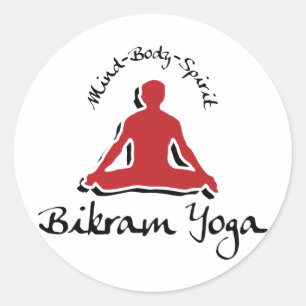 Sticker Rond Yoga de Bikram