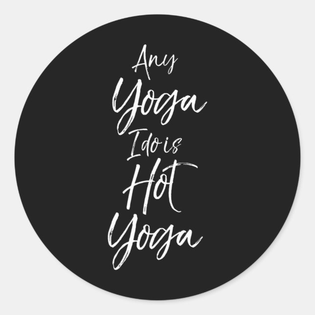 Sticker Rond Yoga Entraînements Conception de studio de fitness (Devant)