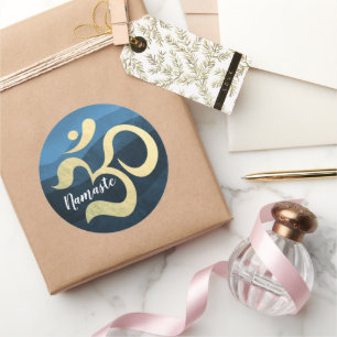 Sticker Rond Yoga Studio Méditation Instructeur Vie Entraîneur 