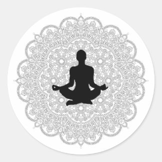 Sticker Rond YOGA, Trouvez-Vous