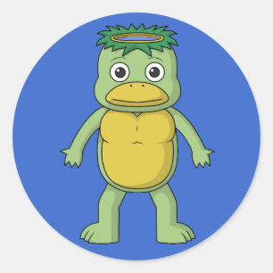 Sticker Rond Yokai Kappa (Imp)
