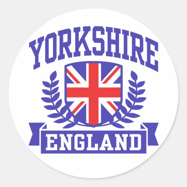 Sticker Rond Yorkshire Angleterre (Devant)