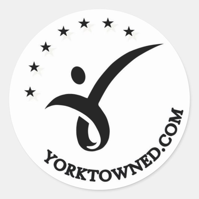 Sticker rond Yorktown Education 3" (Devant)