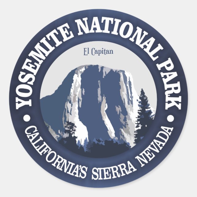 Sticker Rond Yosemite 2 (Devant)