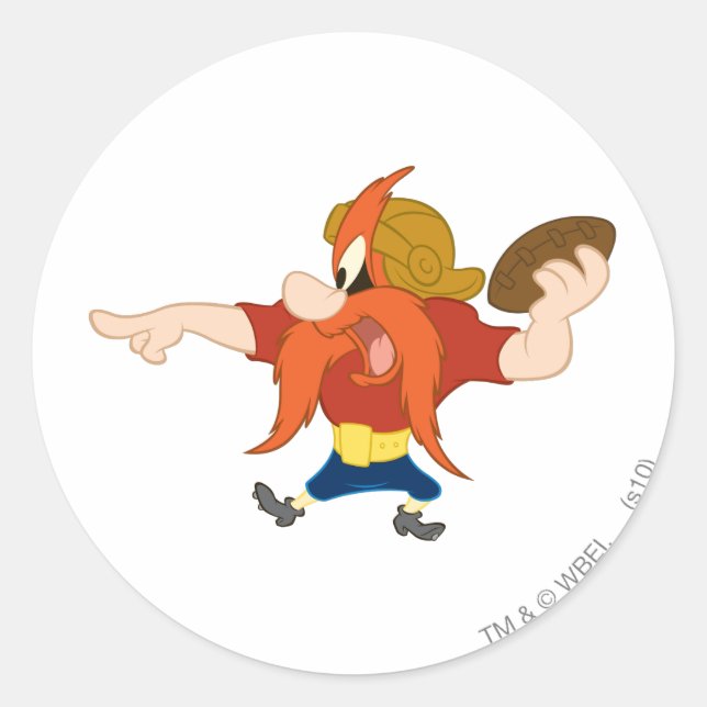 Sticker Rond Yosemite Sam HIKE ! ! ! (Devant)