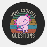 You Axolotl Questions Rétro 90s Vintage Coucher de