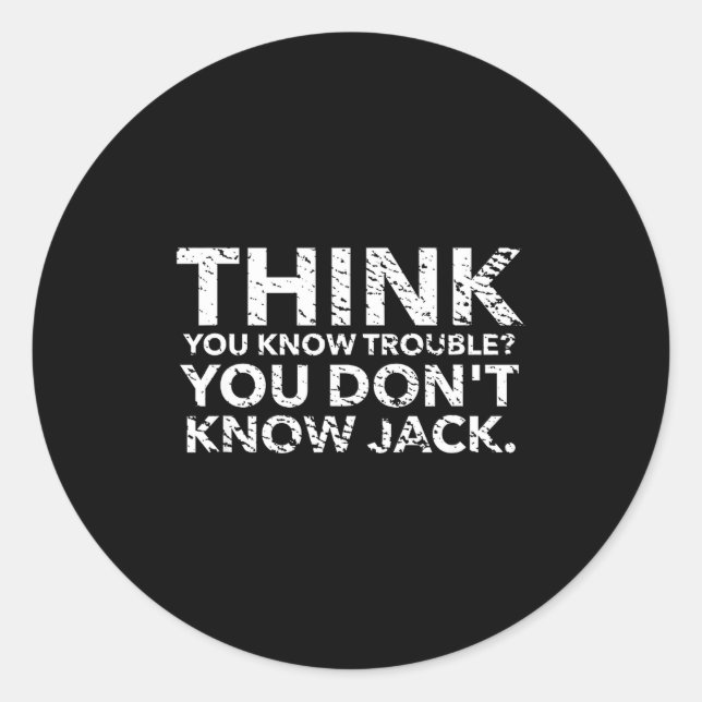 Sticker Rond You Don't Know Jack  (Devant)
