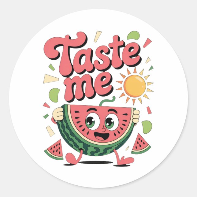 STICKER ROND YOU SHALL TASTE IT! (Devant)