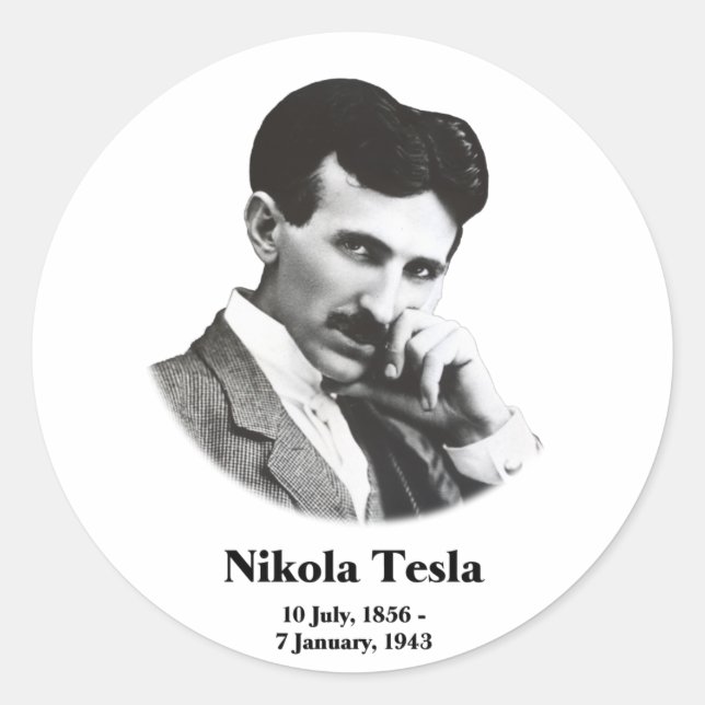 Sticker Rond Young Tesla (Devant)