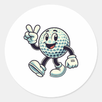 Sticker Rond Youth Golf Player Boys Golf Funny 