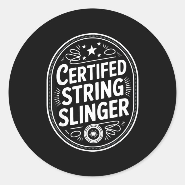 Sticker Rond Yoyo Player Vintage Yo-yo  (Devant)