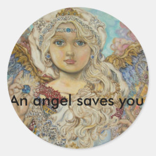Sticker Rond yumi sugai angels, An angel vous sauve.