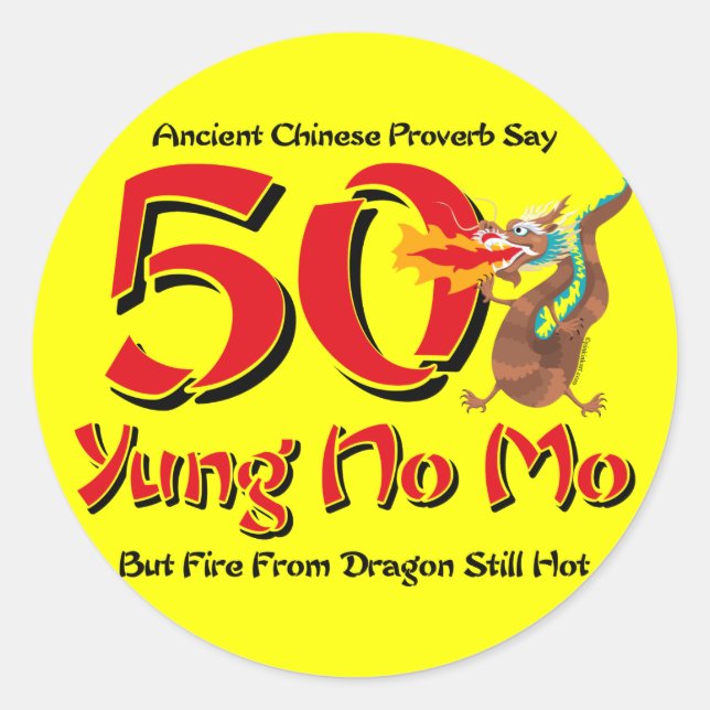 Sticker Rond Yung No Mo 50e anniversaire (Devant)