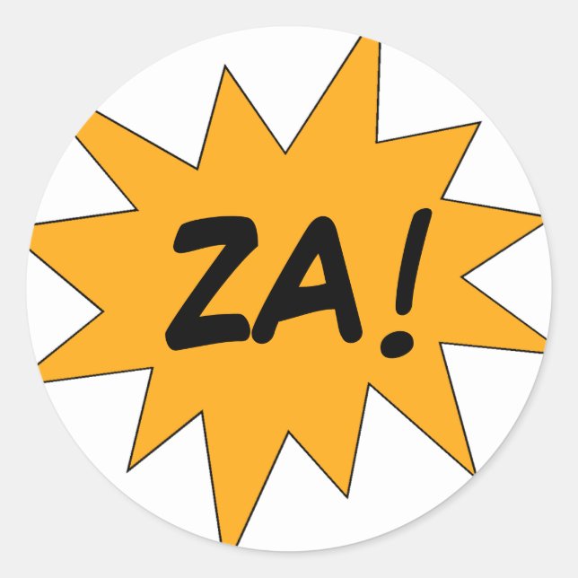 STICKER ROND ZA ! (Devant)