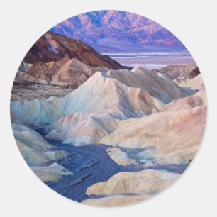 Sticker Rond Zabriskie Point Avant L'Aube