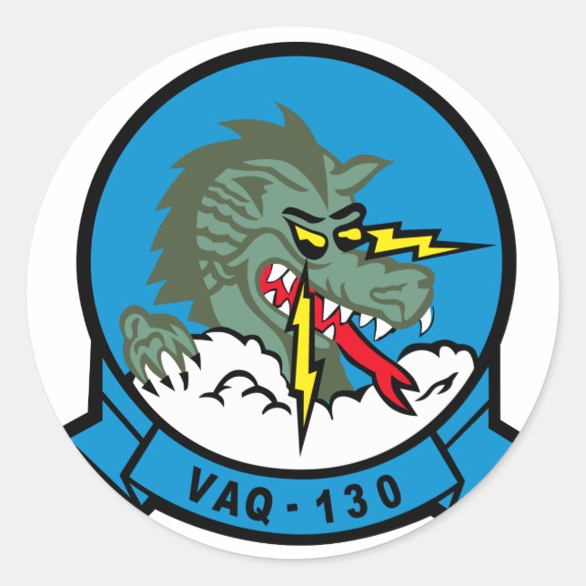 Sticker Rond Zappers VAQ-130 (Devant)