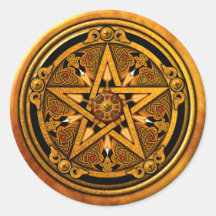 Zazzle - Masculine Gold Pentacle-noback