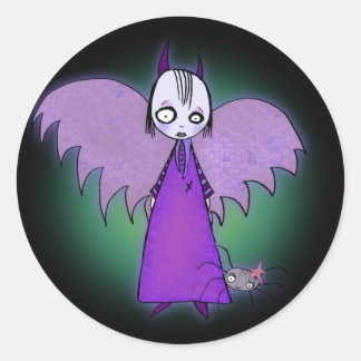 Sticker Rond Zebella & The Spider