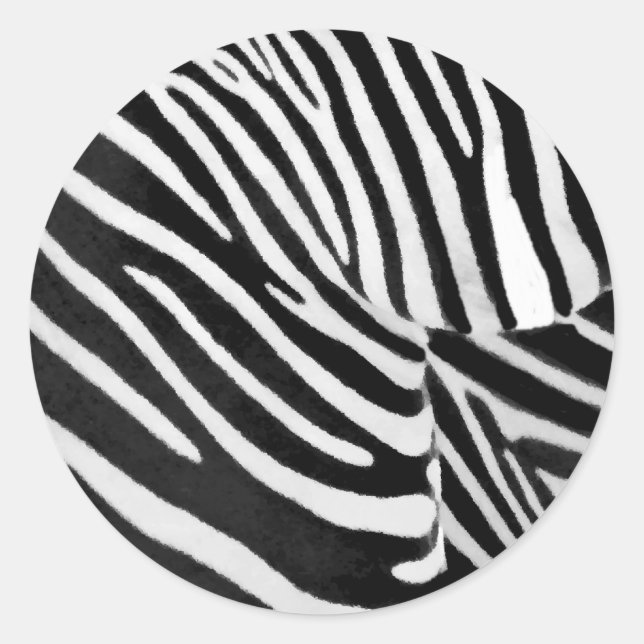 Sticker Rond Zebra Stripes#3_ (Devant)