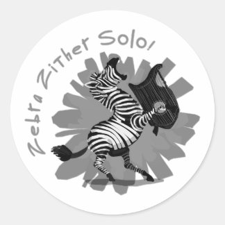 Sticker Rond Zebra Zothero