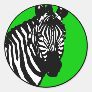 Sticker Rond zèbre.