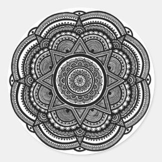 Sticker Rond Zen Art Mandala