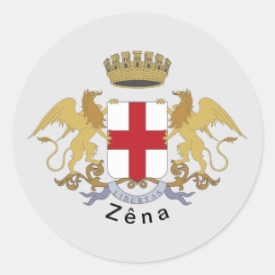 Sticker Rond Zêna coat of arms (Genova, Liguria)