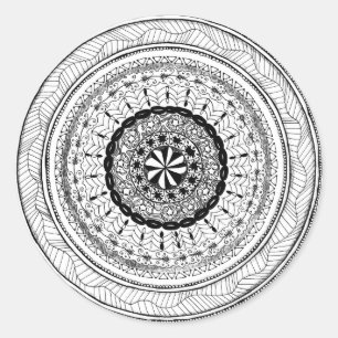 Sticker rond Zendala "Meer"