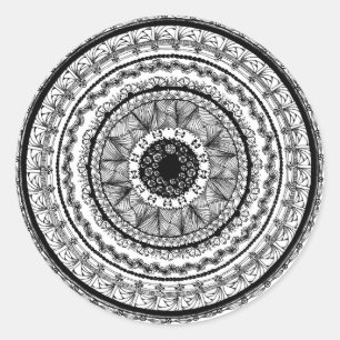 Sticker rond Zendala "Vanity"