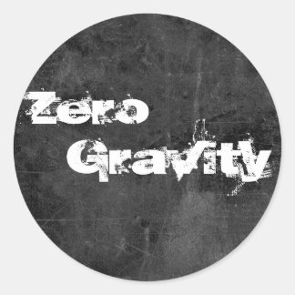 Sticker Rond Zéro, Gravité 2