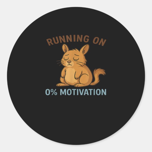 Sticker Rond Zero Motivation  (Devant)