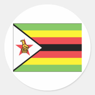 Sticker Rond Zimbabwe