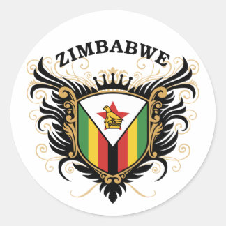 Sticker Rond Zimbabwe