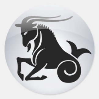 Sticker Rond Zodiac Capricorne