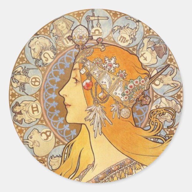 Sticker Rond Zodiaque (Devant)