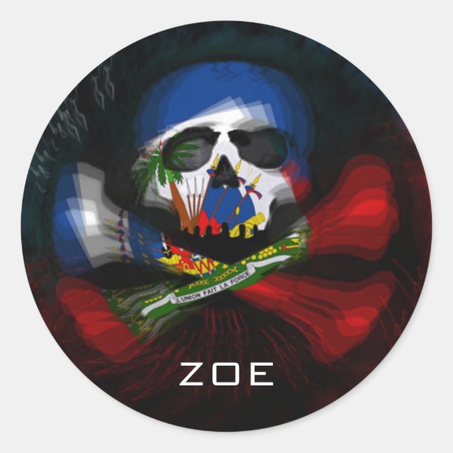 STICKER ROND ZOE (Devant)