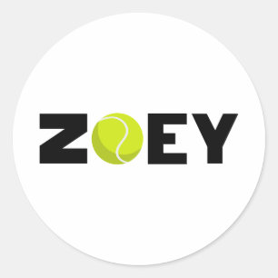 Sticker Rond Zoey Tennis