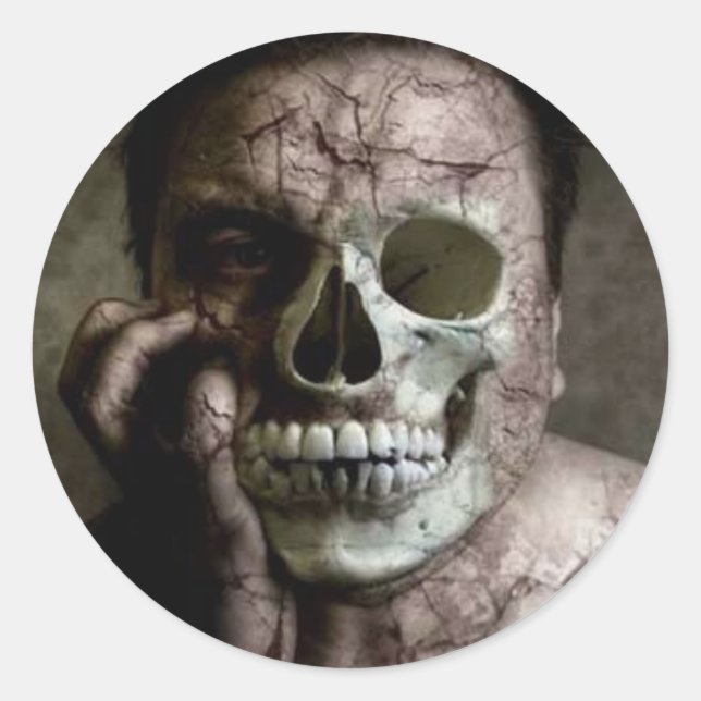 Sticker Rond Zombie (Devant)